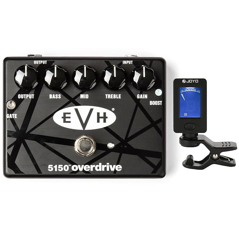 MXR EVH 5150 Eddie Van Halen Signature Overdrive Pedal with Free Clip-On  Chromatic Tuner