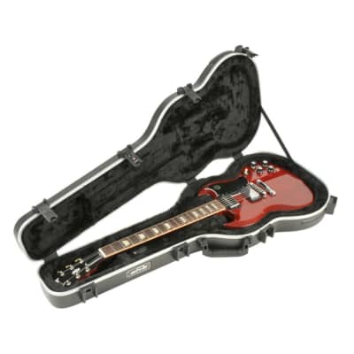 SKB Cases SG Guitar Hardshell Case with TSA Latch, Over-Molded Handle, and Full Length Neck Support for Gibson and Epiphone SG Guitars image 4