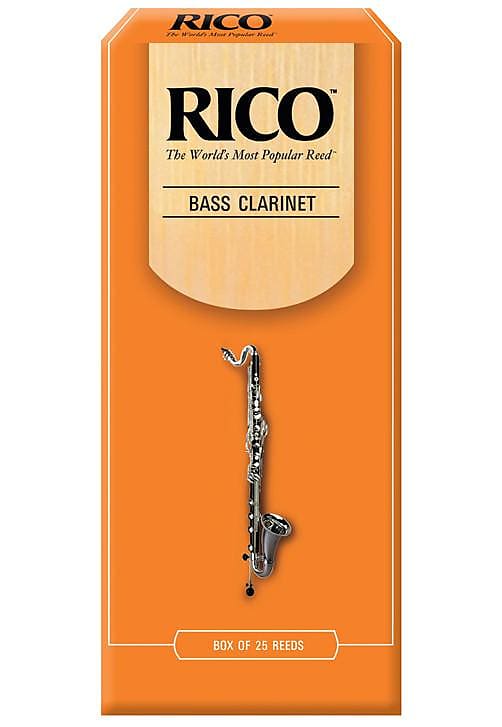 Rico by D'Addario Bass Clarinet Reeds, Strength 2, 25 Pack image 1