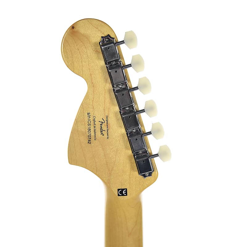 Squier Vintage Modified Mustang Fiesta Red w/White Pearloid