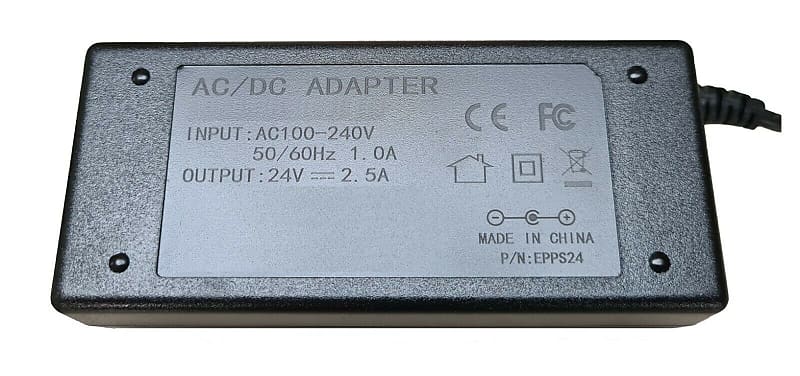 Chargeur universel 24V 2.5A Adaptateur Secteur Alimentation input 100-240V