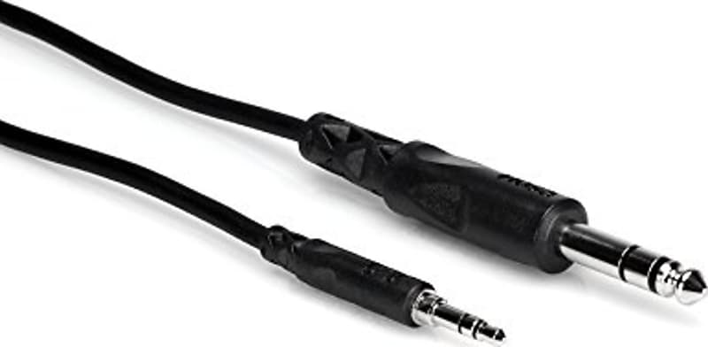 Hosa CMS Balanced 3.5mm to Balanced 1/4" Cable Black - 10' image 1