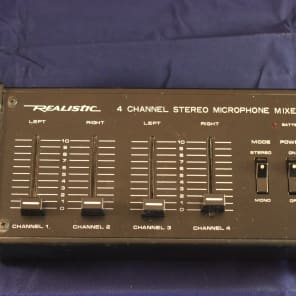 Radio Shack Realistic  4-Channel Stereo Microphone Mixer 32-1105 Early 80's image 6