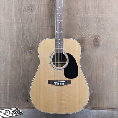 Unbranded Dreadnought Acoustic Guitar Natural image 4