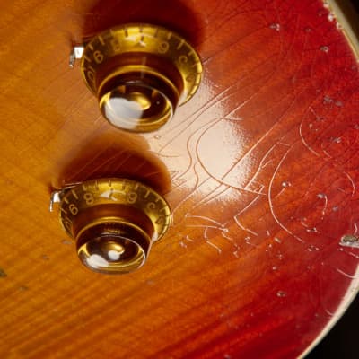 Gibson Custom Shop Made 2 Measure Murphy Lab '59 Les Paul Standard Murphy Painted Ultra Heavy Aged Orange Lemon Fade/NOS image 17