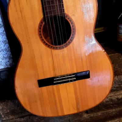 GIANNINI GN-60 CLASSICAL-FOLK 1960’s-NATURAL WOODS, NEEDS TLC AND EXPERT LUTHIER'S HANDS image 5