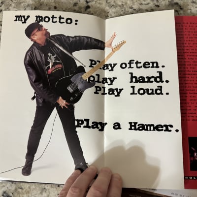 Hamer Catalog 1996 Standard artist Archtop eclipse 12 string special mirage Duo Tone. P-90 T 51 vintage S Daytona Californian chaparral bass Cruise bass slammer image 9