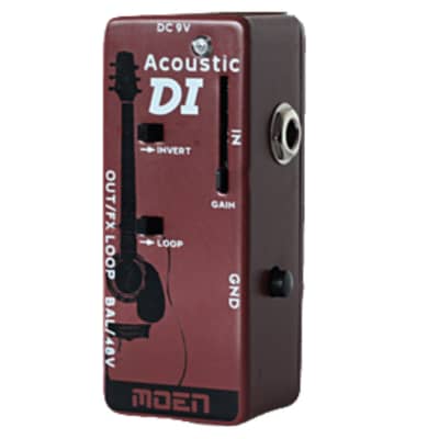 Moen MN-AC-DI Acoustic Guitar Direct Box with Volume MINI DI Effect Pedal image 2