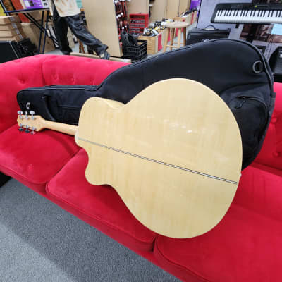 Takamine EG523SC Jumbo Flame maple acoustic electric guitar image 18