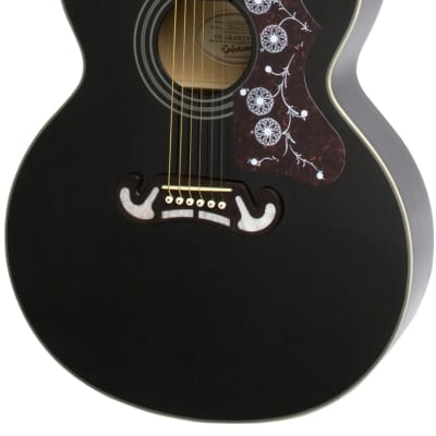 Epiphone EJ-200 Artist Acoustic Guitar - Ebony image 2