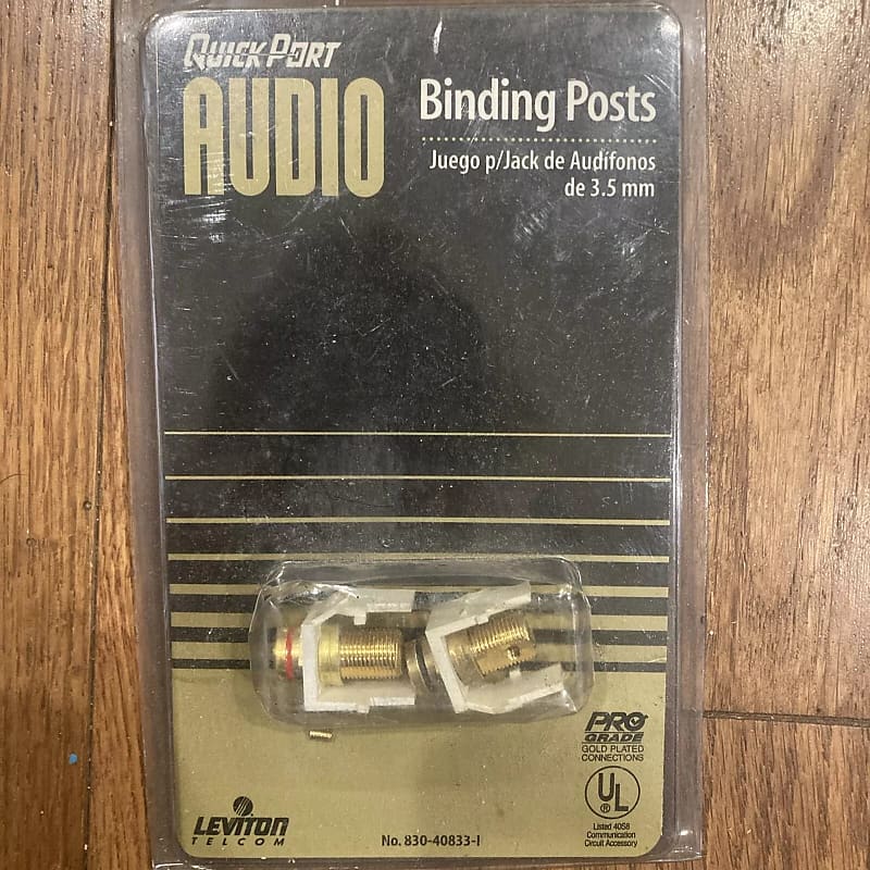 Leviton Quickport Audio Binding Posts - New In Box  			