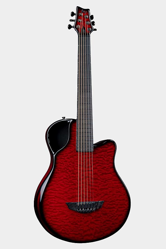 Emerald X7 Carbon Fiber Parlor Travel Guitar Reverb