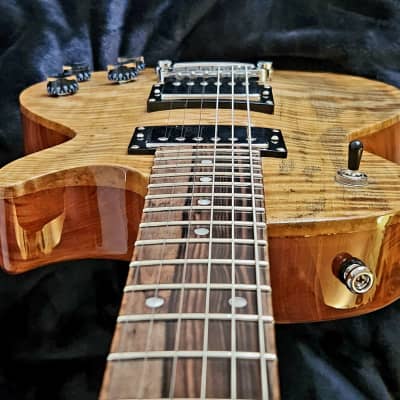 SJ Custom Guitars  Les Paul ,Flame Mango top, mahogany back, Grover tuners image 23