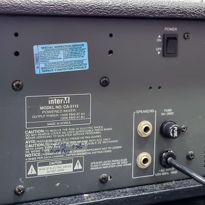 inter-M CA-5115 5-input Mono Powered Mixer image 9