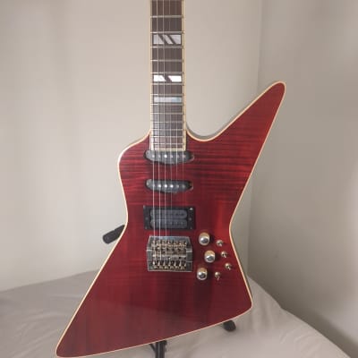 Hondo Formula 1 Series H770KT Reverse Flying V 1988 White Reverb