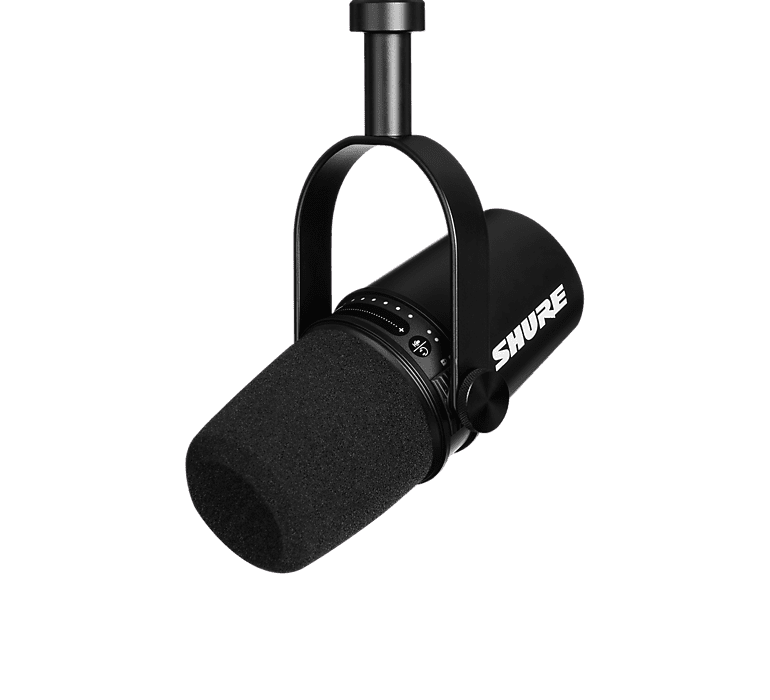 Shure MV7 Dynamic USB/XLR Podcast Microphone - Black image 1
