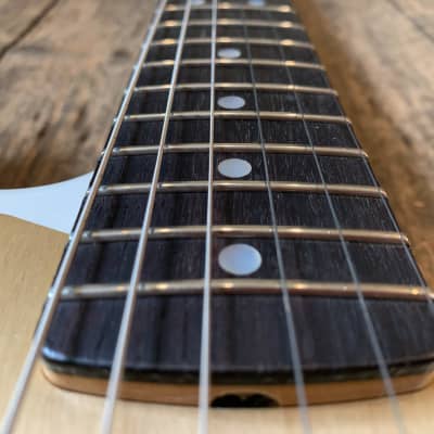 2021 Fender CS LTD Edition 75th Annie Stratocaster NOS Diamond White Pearl image 5