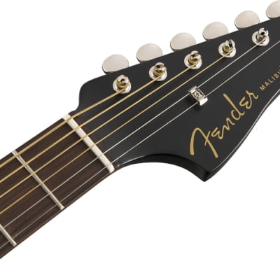 Fender Malibu Special Acoustic Guitar. Pau Ferro FB, Matte Black w/bag image 10