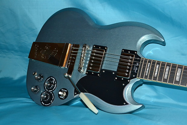 Epiphone sg custom pelham blue hot sale