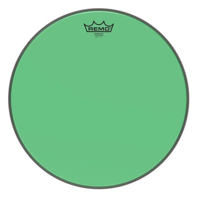 Remo Emperor Colortone Green Drumhead, 15" image 2
