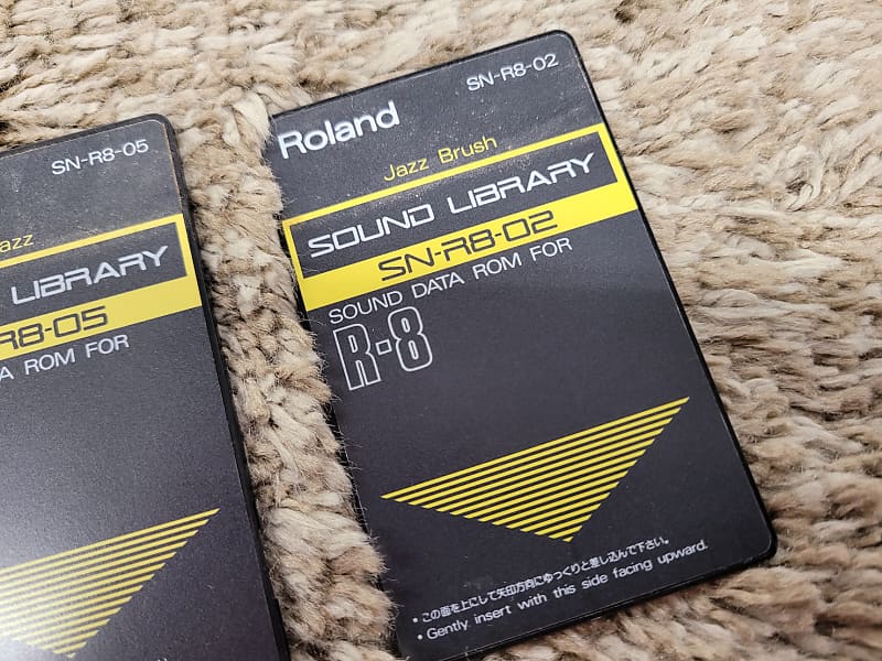 Roland SN-R8 Sound Data ROM For R-8 Set Of 3 Black/Yellow