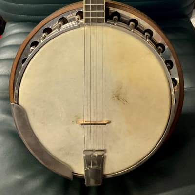 Slingerland  May Bell Recording Nite Hawk Tenor 4 String Banjo  1930s w/ Original Hardshell Case image 3