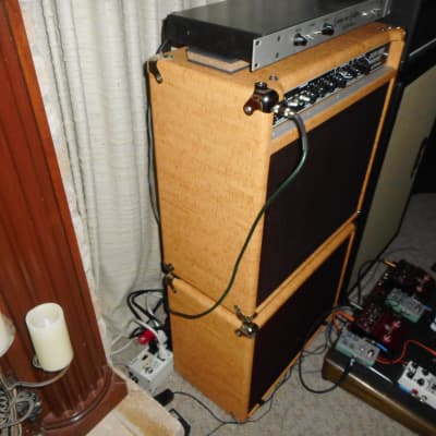 Bludotone Ripper Combo w/matching Closed back cab/ G12-65 and G12 -60 speakers5 Speakers/Cork cover and Loopalator image 6