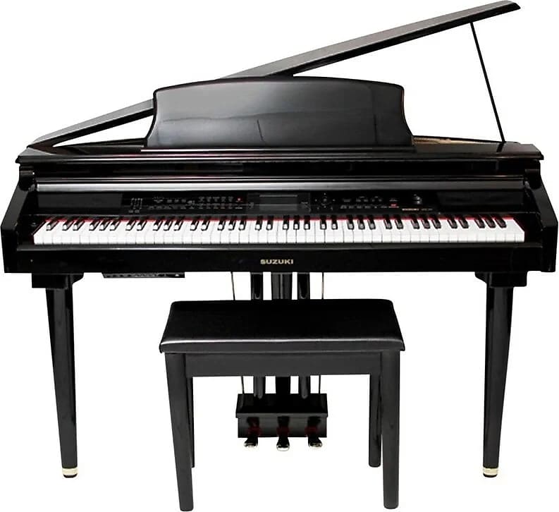 High Gloss Black Piano Bench For Mdg 300 image 1