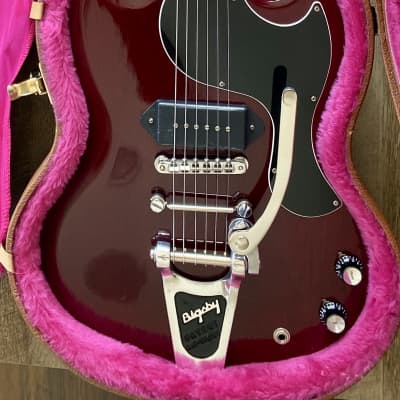 Gibson  SG Jr. '61 Reissue  1991 Cherry Finish W/Bigsby B-3 and Towner Down-Bar image 5