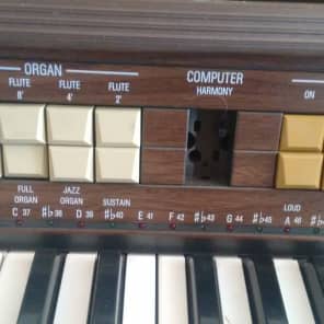 Gem Electric Organ  1980s Laminate Wood Finish image 5