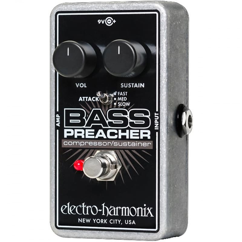 Electro Harmonix Bass Preacher Compressor / Sustainer Effects Pedal image 1