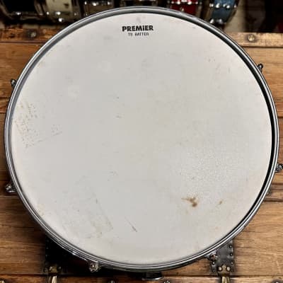 Premier Royal Ace 5.5" X 14" Vintage Snare Drum -Blue Pearl-Good Condition image 9