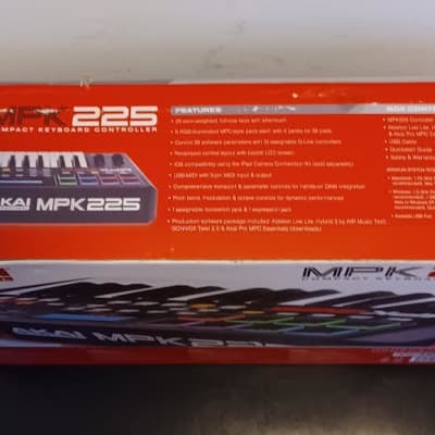 AKAI MPK225 MIDI Keyboard Controller - 2010s - Black/Red image 21