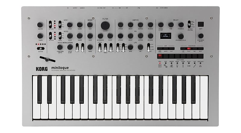 Korg - 4-voice Analog Synthesizer with 2 Oscillators per Voice, Switchable 2-/4-pole Lowpass Filter image 1