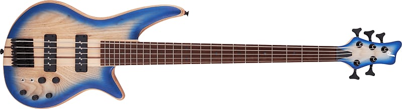 Jackson Pro Series Spectra V 5-String Electric Bass Guitar, Blue Burst Finish image 1