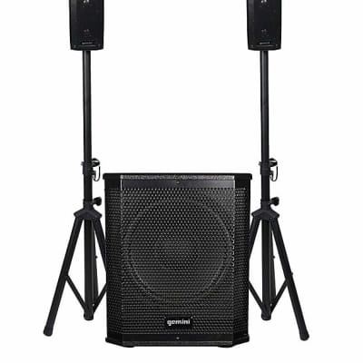 Pack DJ sono AMPLI GEMINI, Enceintes 2x 1000W