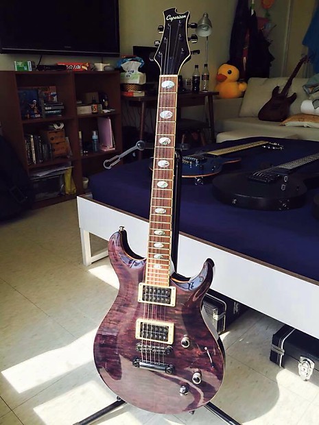 【生産完了】キャパリソン　Angelus エレキギター　ブラック24フレット 生産完了】キャパリソン Angelus エレキギター ブラック24