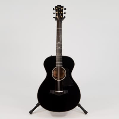 Taylor Custom Collection 12-Fret - Gloss Black Sitka Spruce Top with Big Leaf Maple Back and Sides image 6