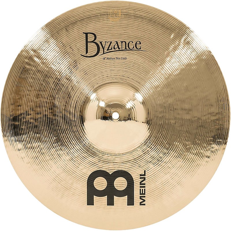 MEINL Byzance Medium Thin Crash Brilliant Cymbal 18 in. image 1
