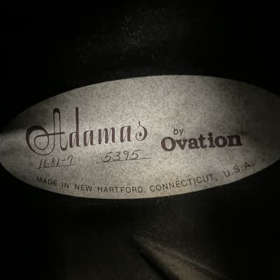 Adamas by ovation model # 1681-7 made in USA 1990 in excellent condition with original hard case image 10