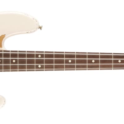 Fender Flea Jazz Bass, Rosewood Fingerboard, Road Worn Shell Pink Bass Guitar - MX19133265