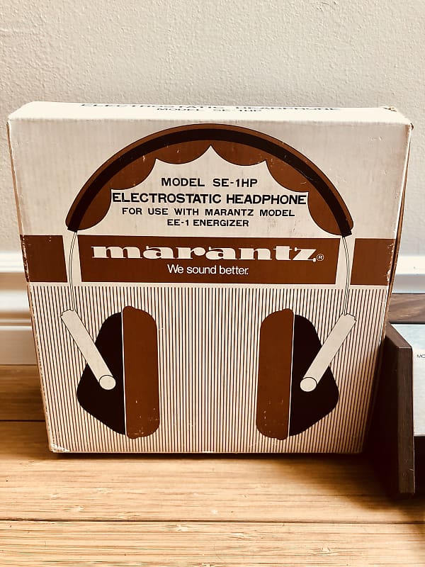 Marantz SE-1HP Electrostatic Headphones with EE-1 Electrostatic Energizer  1970's