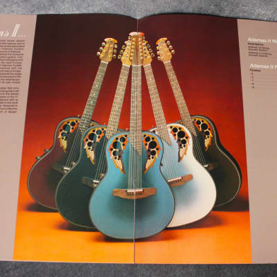 Ovation Adamas and Ovation Brochures, Specifications, Price List 1982, 1984, 1986 image 10