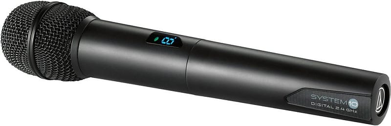 Audio-Technica ATW-T1002 Unidirectional Handheld Microphone System, XLR Connectivity, 50 Milliwatts image 1