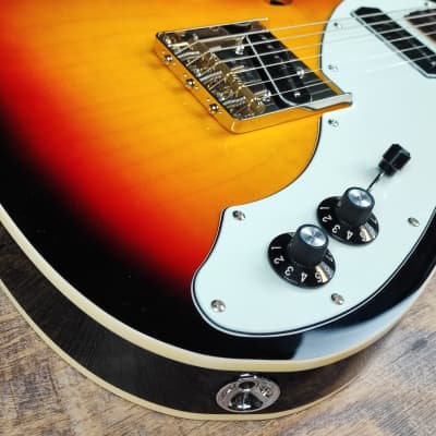 MyDream Stratocaster Custom Built - Sunburst Thinline Charlie Christian Freeway image 4