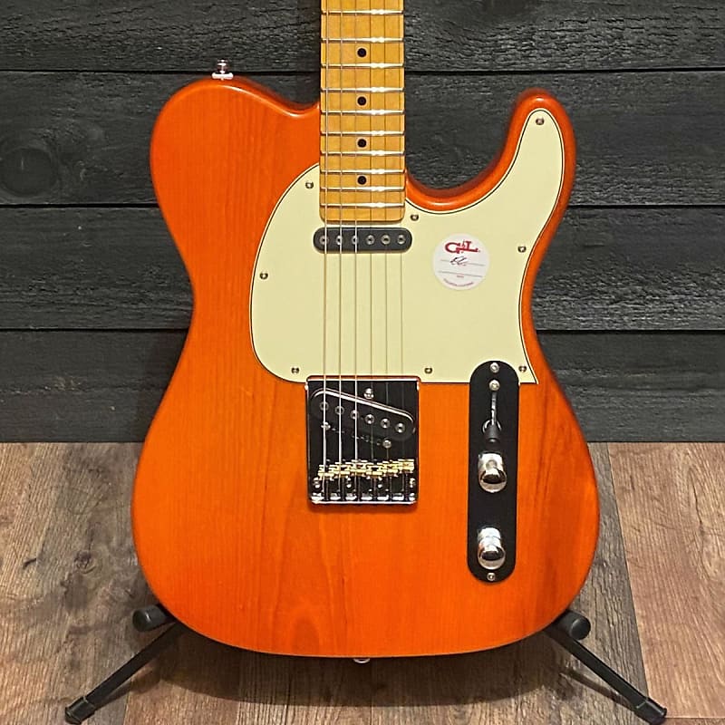 G&L Tribute ASAT Classic Clear Orange Electric Guitar | Reverb