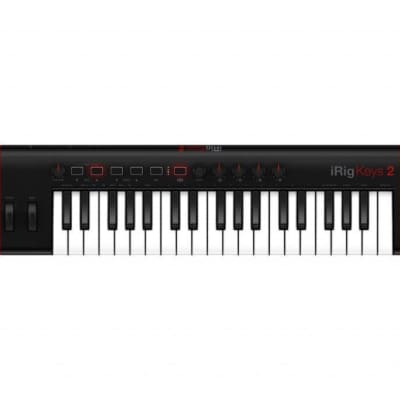 IK Multimedia iRig Keys 2 - compact 37-key MIDI controller for iPhone-iPad and Mac-PC image 1