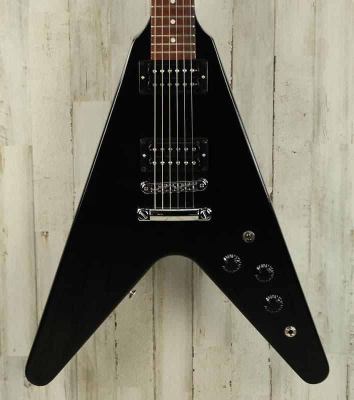 【美品】Gibson 80s FLYING V EVONY Return Gibson 80s Flying V Guitar Ebony 2023 | The Music Zoo