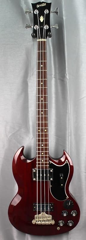 Orville SG Bass EB-3 1989 - Cherry - short scale - japan
