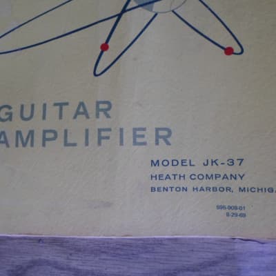 Heathkit Rare Guitar Amplifier Manual 1971 image 2